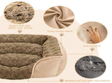 Dog Bed for Small Medium Dogs, Cat Bed for Indoor Cats. Washable Orthopedic Dog Bed. Removable V1107-136-87440-DKG1