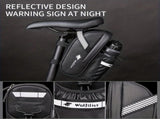 Bicycle Tail Bag with Quick Access Kettle Pocket & Reflective Safety Light V1106-139-BLA-38274