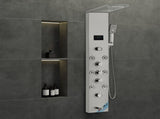Shower Panel System, 6 Shower Modes, LED & Screen Hydroelectricity Shower Panel Tower, Rainfall, V952-FTYS6CS2MSDPKUG3WV9