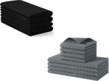 Homaxy 100% Cotton Waffle Weave Kitchen Towels - 4 Pack Soft and Absorbent Dish Towels - 16 x 26 V1258-DP02-F-126