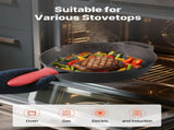 Cast Iron Skillet, 4 Pcs Frying Pan Set , Skillets with Heat-Resistant V952-ZTCGSJTCT681923OS001V0