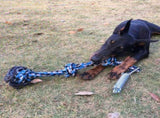 Spring Pole Dog Rope Toy Dog Tug of War Toy Outdoor Hanging Exercise Rope for Pet V1294-YM0717-10117304