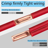 GT250pcs Copper Tube Terminals, Connecting Tubes, Wiring Terminals, Pliers Set V1107-145-69449