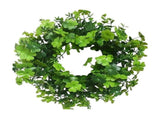 St Patricks Day Shamrock Wreath for Front Door,St Patrick Day Artificial Wreath Outdoor Decorations, V1192-AZ-W-29608
