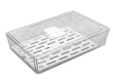 Refrigerator Storage Box Holder with Draining Plate Fruit Storage Container Preservation BoxL V1294-YM0523-3118220040111