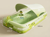 Inflatable Swimming Pool 18013056cm with Canopy & Dinosaur Spray Kids Outdoor Water Play Set for V1107-CS-CQYYC