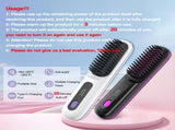 Cordless Hair Straightener Brush, Rapid heating, Hot Comb Hair Straightener for Women, Lightweight, V1105-YASZ-01