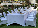 Spandex Folding Chair Covers 100 Pcs Universal Fitted Dining Chair Cover Stretchy Slipcovers for V1258-DP02-C-1410