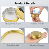 100PCS Small Aluminum Cans, 2oz Metal Round Tins, 60ml Metal Container with Screw Lid, DIY Candle V1369-AZ3-W-08706
