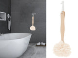 5PCS Long Handle Bath Ball Scrubbing Bath Shower Back Brush Scrubber Bathroom SuppliesWhite V1294-YM0901-3112200128912
