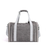 Expandable Airline Approved Pet Carrier Dual-Side Expansion, Breathable Mesh Windows, Adjustable V1232-KZB-MG-001