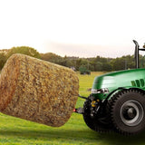 49" Hay Spear, Bale Spears 726kg Loading Capacity, Three-Point Hitch Tractor Attachment with 2pcs V952-TZCZS49INCHSCWHSBV0