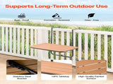Balcony Hanging Table, 595 x 400 mm Folding Balcony Railing Table, Outdoor Balcony Bar Table for V952-FXGZSM25INCHDZVCRV0