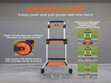 Folding Hand Truck, 140 kg Load Capacity, Aluminum Portable Cart, Convertible Hand Truck and Dolly V952-KZDSTHC500B01UEHNV0