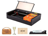45W CO2 Laser Engraver, 300 x 200 mm, Desktop CO2 Laser Engraver Cutter Machine with Rotary Axis, V952-EYHTJGDKJTMS7FYAW001V3