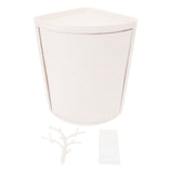 Countertop Corner Storage Cabinet PP 360&deg Rotating Dust Proof Corner Storage Rack for Bathroom V1294-YM0901-3118240207411
