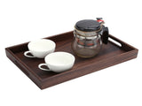 Rectangular Wooden Serving Tray with Grooves Breakfast Food Tray for Tea Coffee Fruit SnackS V1294-YM0718-3118200256311