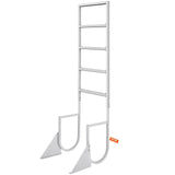 Dock Ladder, Flip-Up 5 Steps, 350 lbs Load Capacity, Aluminum Alloy Pontoon Boat Ladder with 2'' V952-MTZTSFSJFHXJD7UOHV0