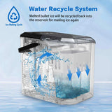 Ice Maker Machine 2.2L Portable Ice Cube Tray Bar Countertop Party Commercial V211-AUEB-IM001