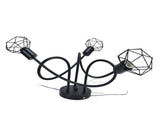 3 Heads Pendant Light Hollow Iron Ceiling Lamp Base for Bedroom Dining Room Living Room for E14 Bulb V1294-YM0523-3119210252211
