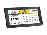 Artiss 10" Digital Day Clock Alarm Calendar Dementia Date Week Desk Clocks Black DDC-10INCH-BK