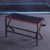 Gaming Desk Desktop PC Computer Desks Desktop Racing Table Office Laptop Home K-Shaped Legs Black V255-D2105-120CM