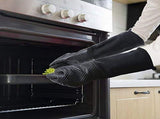 Extra Long Professional Silicone Oven Mitt, Heat Cooking Glove With Internal Cotton For V1369-AZ3-W-11477