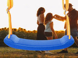 Swing Seat Anti Skid Buckle Adjustable Tear Resistant Rope Children Seat Swing for Park Outdoor Blue V1294-YM0703-3111230032913