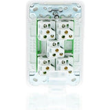 Clipsal Iconic Flush Switch Vertical Mount, 5 Gang, 230/240V, 10Ax1-Way/2-Way Vivid White V1202-9311554786205
