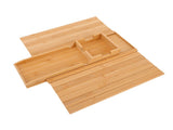 Wooden Sofa Arm Tray with Detachable Cup Holder Non Slip Foldable Couch Armrest Table for Drinks V1294-YM0901-3116250017811