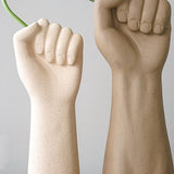 Creative Ceramic Vase for Desktop Decoration Beige Handmade Couple Design V1369-AZ3-W-18434