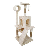 Furtastic 135cm Cat Tree Scratching Post - Beige CAT-EJT-363-BGE