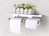 Wall Mounted SUS 304 Stainless Steel Double Roll Toilet Paper Holder, Dual Paper Tissue Roll V1294-YM0722-JYA03112