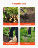 VEVOR 4 Tines Garden Fork Fiberglass Handle 45 in Spading Pitchfork Heavy Duty V952-HYCWJCGC4C1JX8KB8001V0