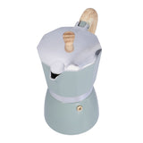 300ML Coffee Pot Moka Maker Coffee Kettle for Gas Stove Ethanol Stove Electrothermal FurnaceCyan V1294-YM0901-3118210170214