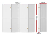Artiss 4 Panel Room Divider Screen 164x170cm Pegboard White RD-HLW01-4P-WH