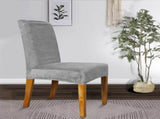 Chair Covers - Set of Velvet Chair Covers - Gray Chair Covers - Stretch Dining Chair Covers - Set of V1188-ZXY-10553