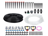 30m Drip Irrigation Kit Tubing Hose Nozzles Adapters Valves Drippers Set Garden Watering System V1294-YM0714-3111210221711