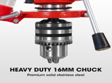 Baumr-AG DP15 600W 10" Pedestal Bench Drill Press, 12 Speeds, 16mm Chuck V219-DRLDPRBMRAD15
