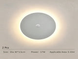 30CM White Sensor Eclipse Wall Light 2Pcs Stepless Dimming V1221-XM-LB452-GM31