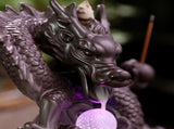 Ceramic Chinese Auspicious Dragon Backflow Incense Burner V1294-YM0521-230107MQ02-2