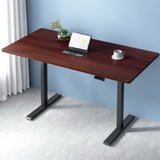 Artiss Standing Desk Motorised Dual Motor Walnut 140CM HASD-268-BKDF-WADB-140