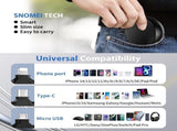 40Pack Retractable 3-in-1 Charging Cable, Fast Charging Travel Cable for iPhone, Samsung & Android, V1107-905-78803-BLK-40PACK