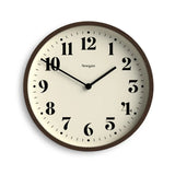 Newgate Number Four Theatre Wall Clock-Faux Dark Wood V398-NG-NUMFOU240DFW