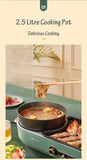 BEAR Multi-functional 2-in-1 Cooking Hot Pot And Griddle Barbecue Machine DKL-C15L1 V581-6940971231703