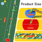 Tree Climbing Swing Rope Hanging Tree Swing, PP/PE, Anti-Slip Discs, Outdoor Adventure Gift. V1232-PSQQ-001