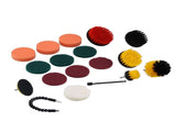 19PCS Drill Brushes Set Electric Scrubber Cleaning Kit Polishing Pad Set Cleaning Tools for Car V1294-YM0901-3117210150811
