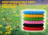 24 Packs Colorful Bracelets, Waterproof and Reusable with Nature Citronella, Lemongrass and V1192-AZ-W-17606