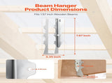 50 Pcs Joist Hanger, Inner Dimensions 1.57 x 1.50 x 7.83 inch / 40 x 38 x 199 mm, Rafter Hurricane V952-TLDJ210INCH5HCMQL001V0