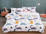 Dinosaur Noelle Leaf Quilt / Doona / Duvet Cover set V745-AQ080843D3